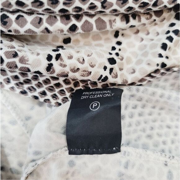 Vintage Vivienne Tam Silk Blend Slinky Jersey Knit Wrap Dress in Snakeskin Print - Picture 9 of 11